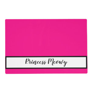 Pet Name Pink Placemat