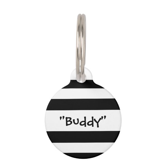Pet Name QR Code Custom ID Tag (Front)
