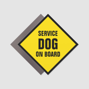 Pet On Board Editable Car Magnet