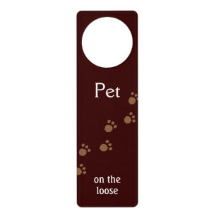 Pet on the loose door hanger