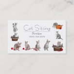 Pet Or Cat Sitting Business Card at Zazzle