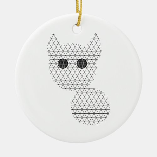 pet ornament cat geometric design