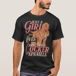 Pet Owner Dog Girls Dog Owner Women Cocker Spanie T-Shirt