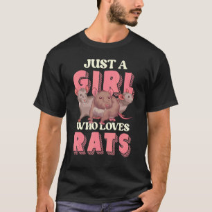 Pet Owner Women Animal Girls Rodent Rat T-Shirt