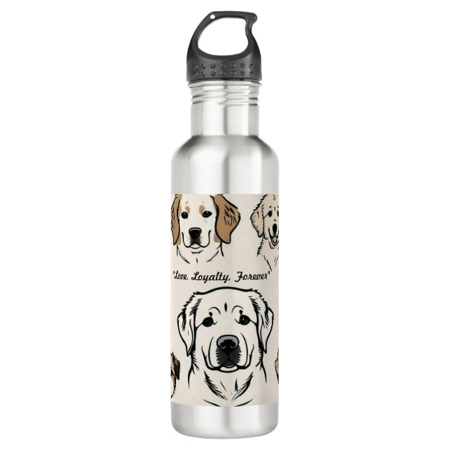 "Pet Palooza" Stainless Steel Water Bottle (Front)