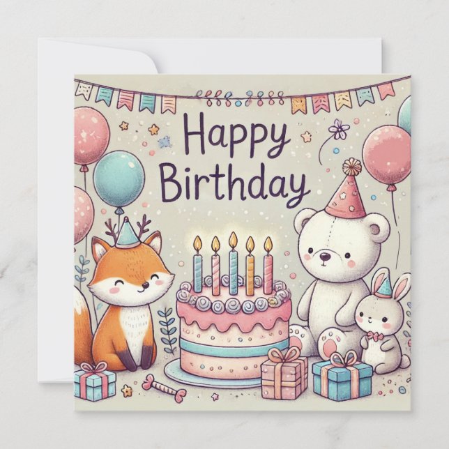 Pet Pals Birthday Invitation (Front)