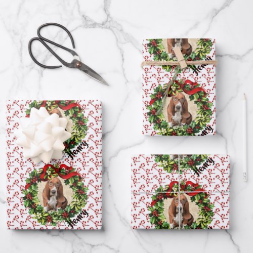 Pet Parent Christmas Photo Dog Wrapping Paper