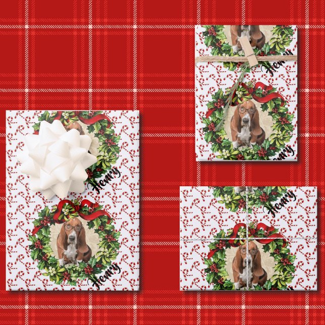 Pet Parent Christmas Photo Dog Wrapping Paper (Creator Uploaded)