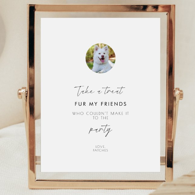  Pet Party Favor Biscuit Bar DogTreat Wedding Pedestal Sign (Creator Uploaded)