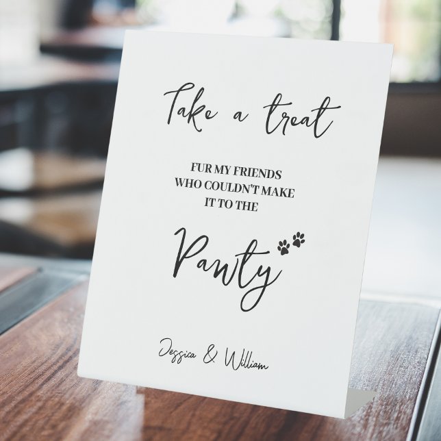 Pet Party Favor Wedding | Wedding Pet Treat Favor  Pedestal Sign (Creator Uploaded)