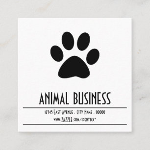pet paw appointment reminder card