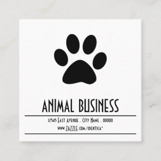 pet paw appointment reminder card