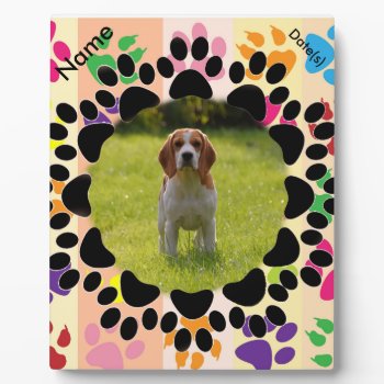 Pet Paw Frame On Paws by Paws_At_Peace at Zazzle