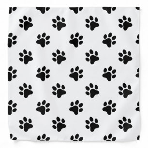 Pet Paw Print Bandana