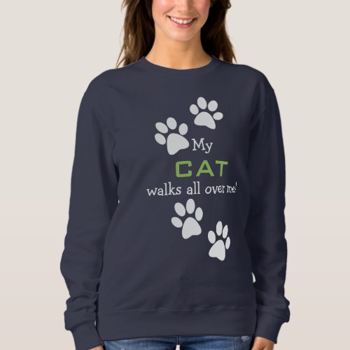 Pet Paw Prints Design Clothing Sweatshirt