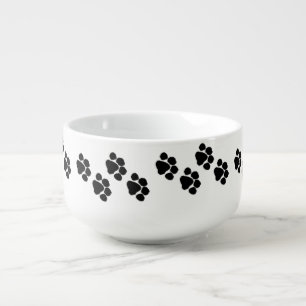 Pet Paw Prints Soup Mug