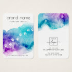 Pet paw prints watercolor earring display card