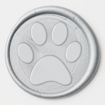Pet Paw Wax Seal Sticker by hennabyjessica at Zazzle