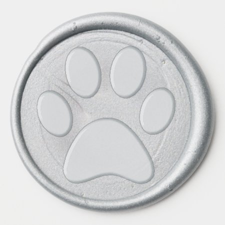Pet Paw Wax Seal Sticker