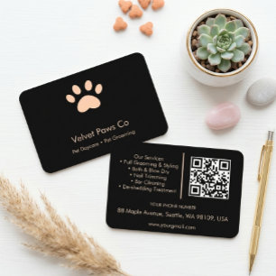Pet Paws Grooming Customize Minimal Multi-Purpose Business Card