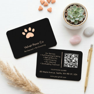 Pet Paws Grooming Customize Minimal Multi-Purpose Business Card