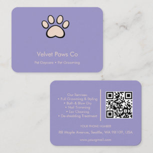 Pet Paws Grooming Customize Minimal Multi-Purpose Business Card