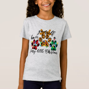 Pet Paws Have Yourself A Furry Little Christmas T-Shirt