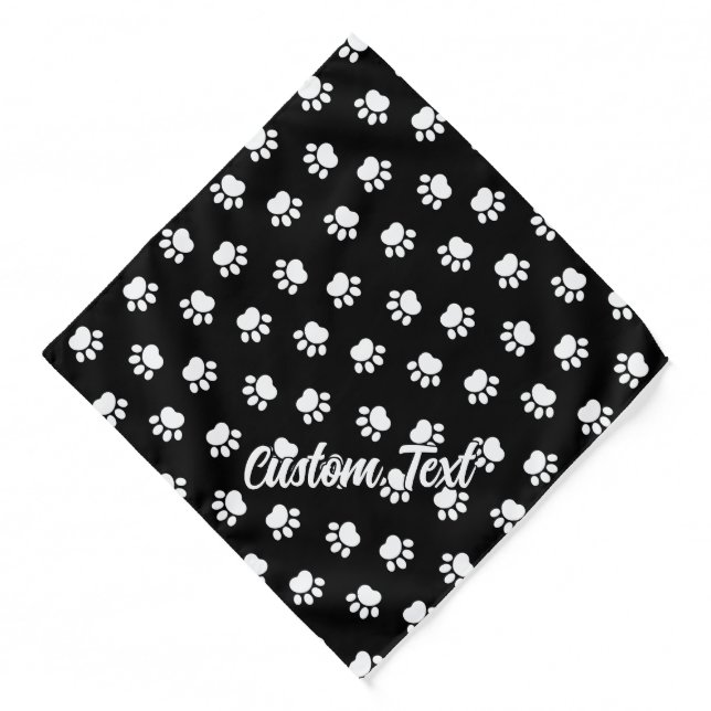 Pet Paws Pattern Bandana (Front)