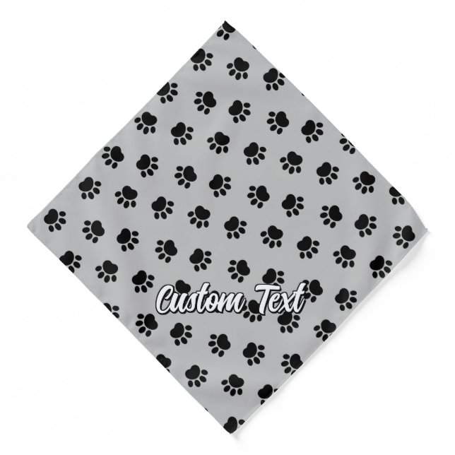 Pet Paws Pattern Bandana (Front)