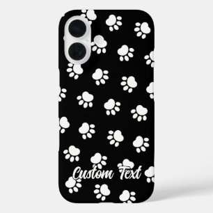 Pet Paws Pattern iPhone 16 Case