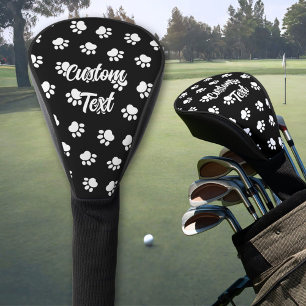 Pet Paws Pattern Golf Head Cover