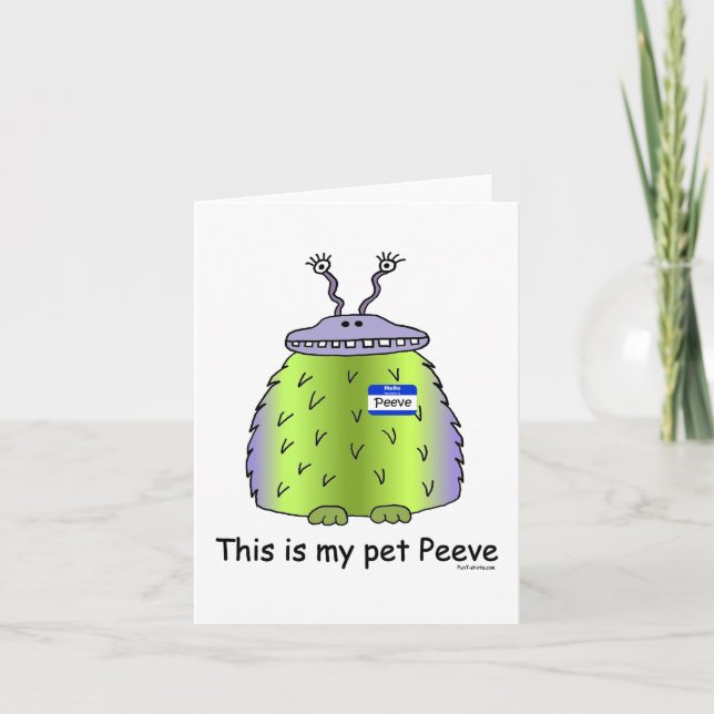Pet Peeve notecards (Front)