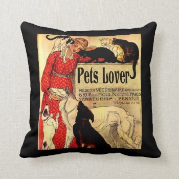 Pet Pets Throw Pillow by Boopoobeedoogift at Zazzle