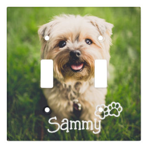 Pet Photo and Name Custom Wall Plate