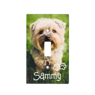 Pet Photo and Name Custom Wall Plate
