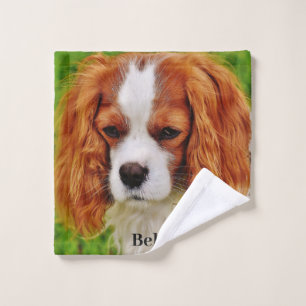 Pet Photo and Name Personalized Custom Dog Lover Wash Cloth
