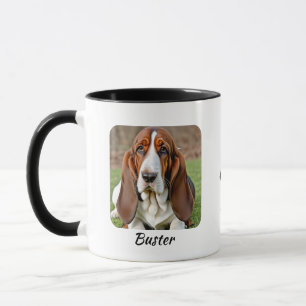  Pet Photo  Basset Hound  Brown  Personalize Mug
