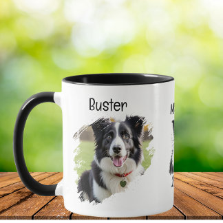 Pet Photo Border Collie Personalize Mug