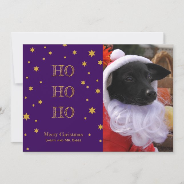 Pet Photo Christmas Card Personalized Your Photo (Front)