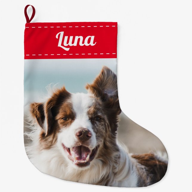 Pet Photo Christmas Stocking (Front)