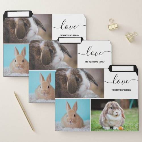 Pet Photo Collage Custom File Folder