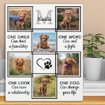 Pet Photo Collage Dog Lover Quote Unique Keepsake Plaque<br><div class="desc">Celebrate your best friend with a custom dog lover pet photo collage plaque . This unique pet dog photo keepsake plaque is the perfect gift for yourself, family or friends to honor your best dog or as a pet memorial. We hope your photo memorial plaque will bring you joy ,...</div>