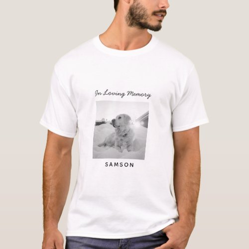 Pet Photo Collage Memorial _ In Loving Memory T_Shirt