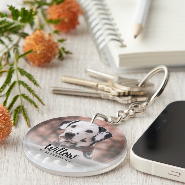 Pet Photo Custom Keychain (Front Right)