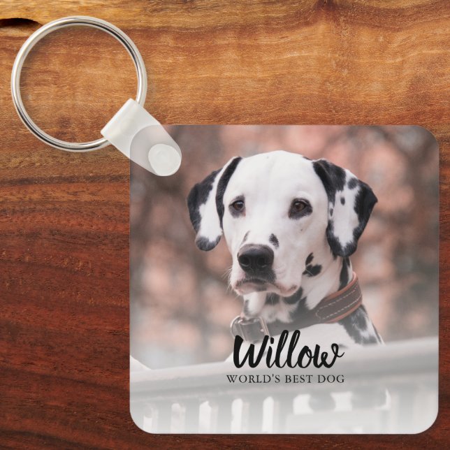 Pet Photo Custom Keychain (Front)