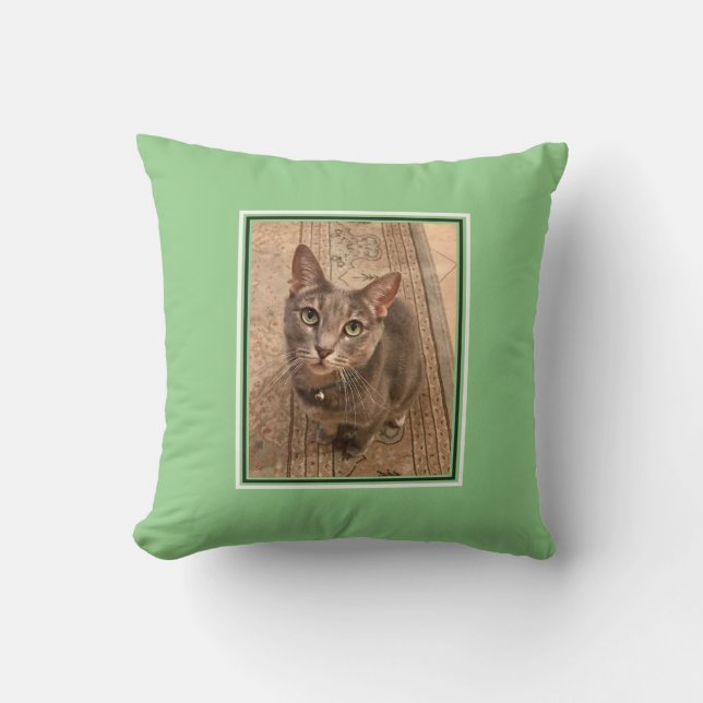 Pet Photo Customized Cat Pillow (Front)