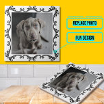 Pet Photo Decorative Ceramic Tile<br><div class="desc">Through a bit of Zazzle platform magic, this template will add your pet's photo (or other photo) to a ceramic tile. Use it to immortalize a special pet or other member of the family. Think of the special memories you could capture on a kitchen backsplash in a home restoration or...</div>