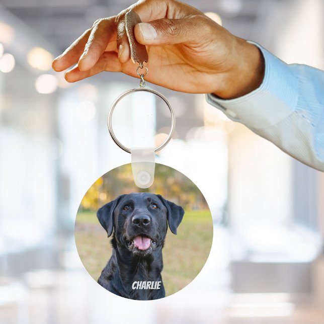 Pet Photo Dog Lover Keepsake Keychain (Creator Uploaded)