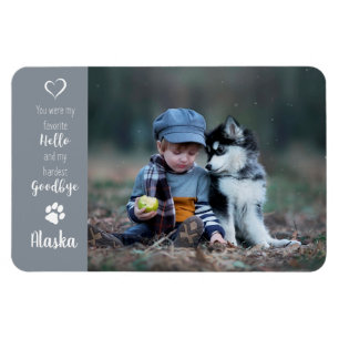 Pet Photo - Dog Photo - Cat Photo - Pet Memorial Magnet