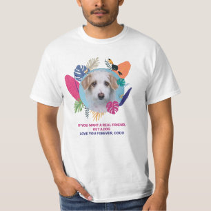 Pet photo, editable summer frame design T-Shirt